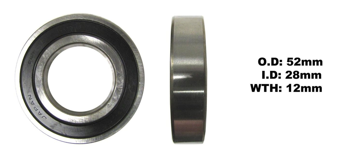 Koyo Bearing 60/28-2RS-C3 (ID:28mm x OD:52mm x W:12mm)