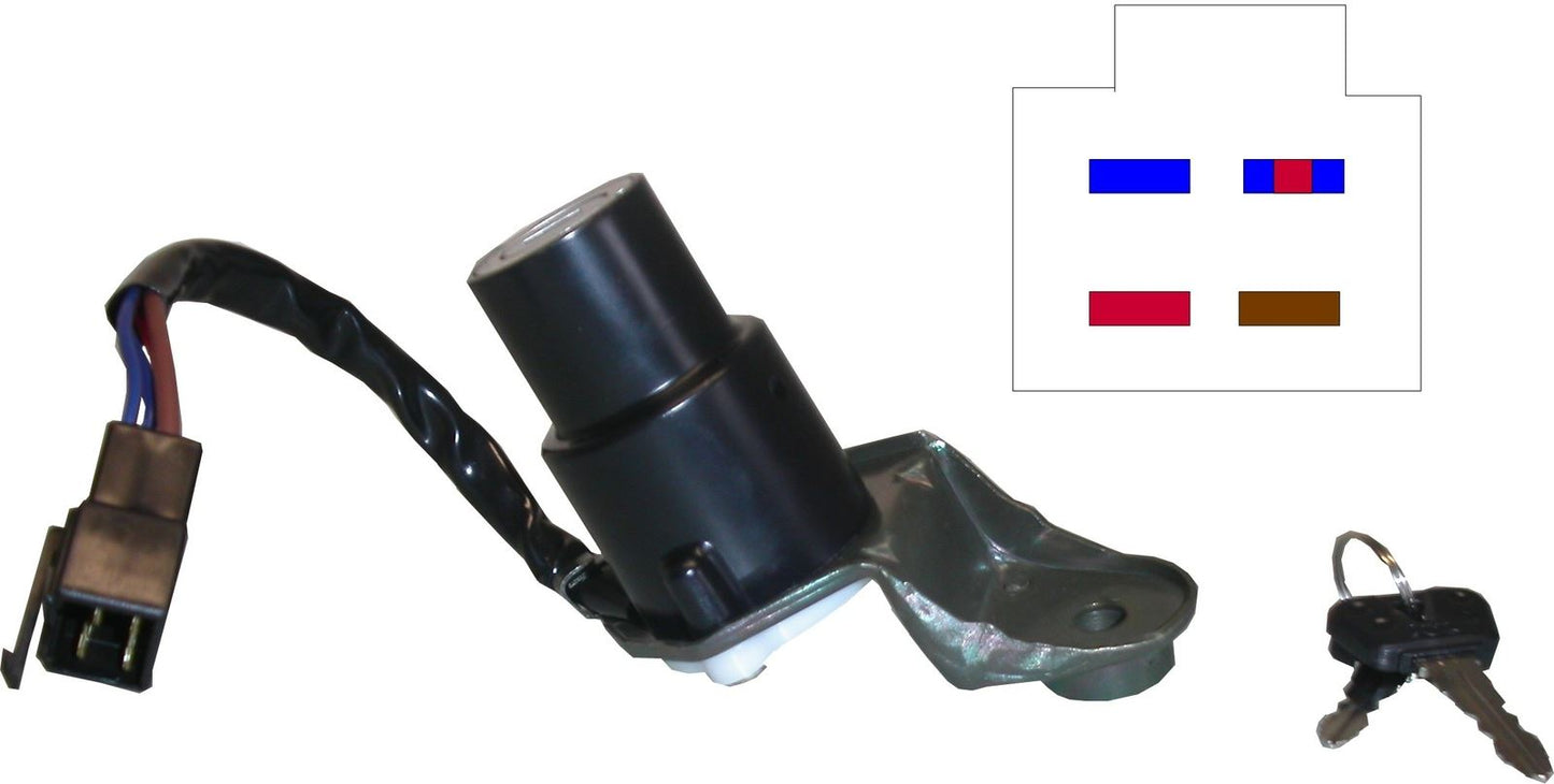 Ignition Switch Yamaha XV535 88-02 (4 Wires)