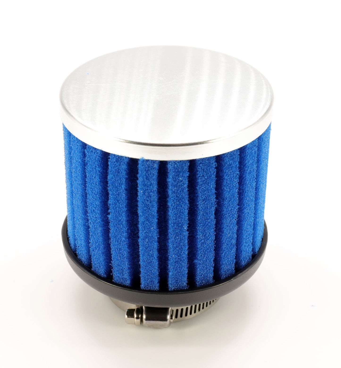 Brand New Ribbed 38mm Universal Air Filter Blue