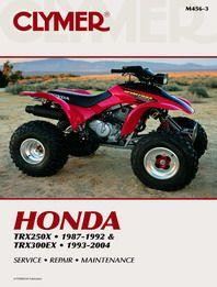 Clymer Manual For Honda TRX250X 87-92, TRX300EX 93-06