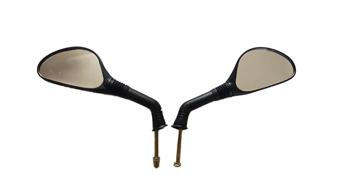 Mirrors 8mm Black Rounded Left & Right Peugeot Speedfight 97
