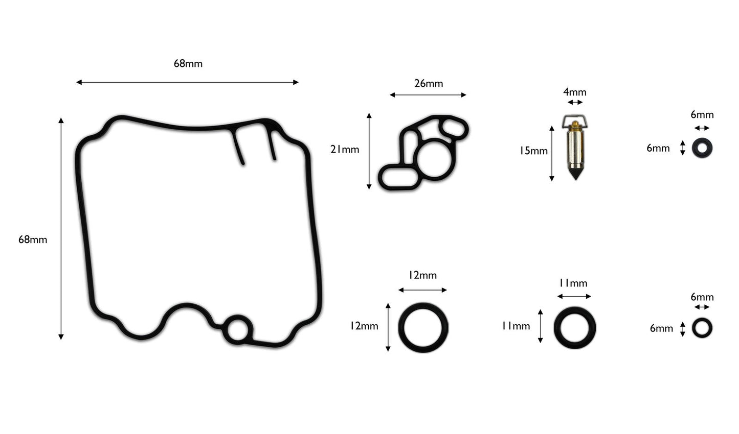 Carb Repair Kit Yamaha XTZ750 Super Tenere 89-95, TDM850 91-98, TRX850 96-98