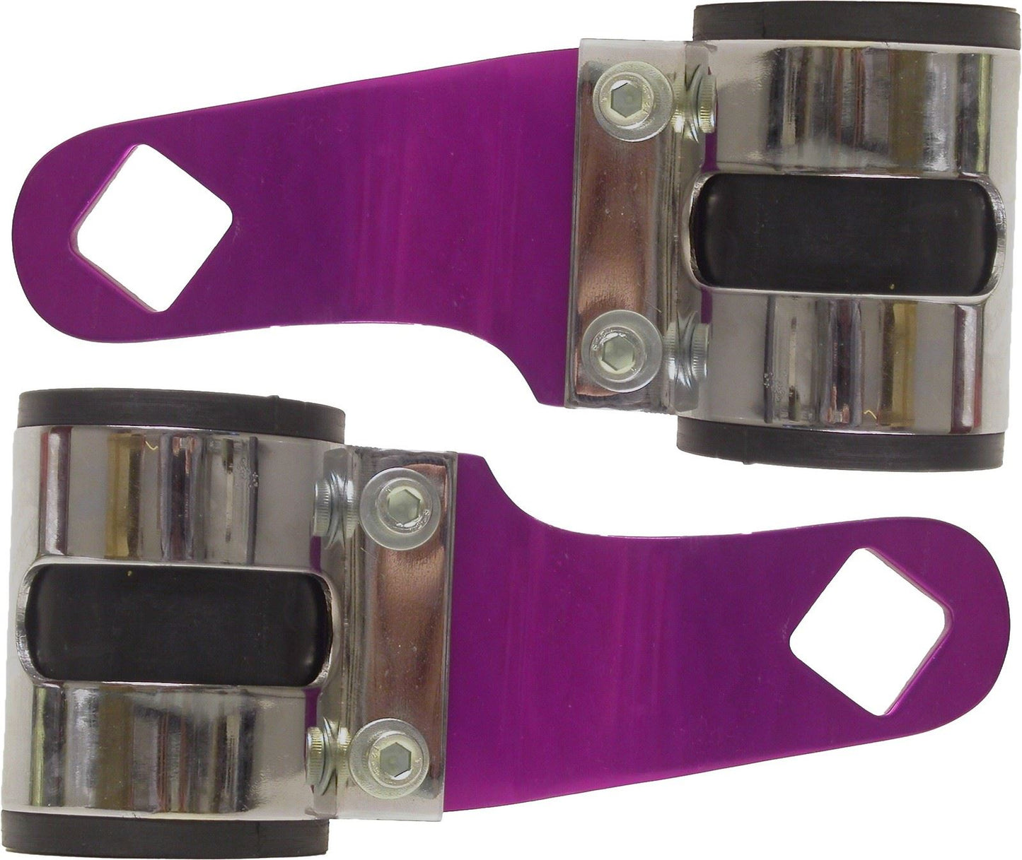 HeadLight Brackets Purple Deluxe For Forks 26mm to 37mm (Pair)