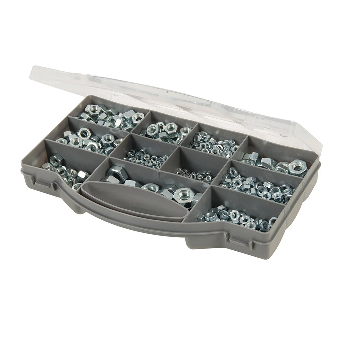HEX NUT BZP PACK 1000pcs sizes M3, M4, M5, M6, M8, M10 & M12