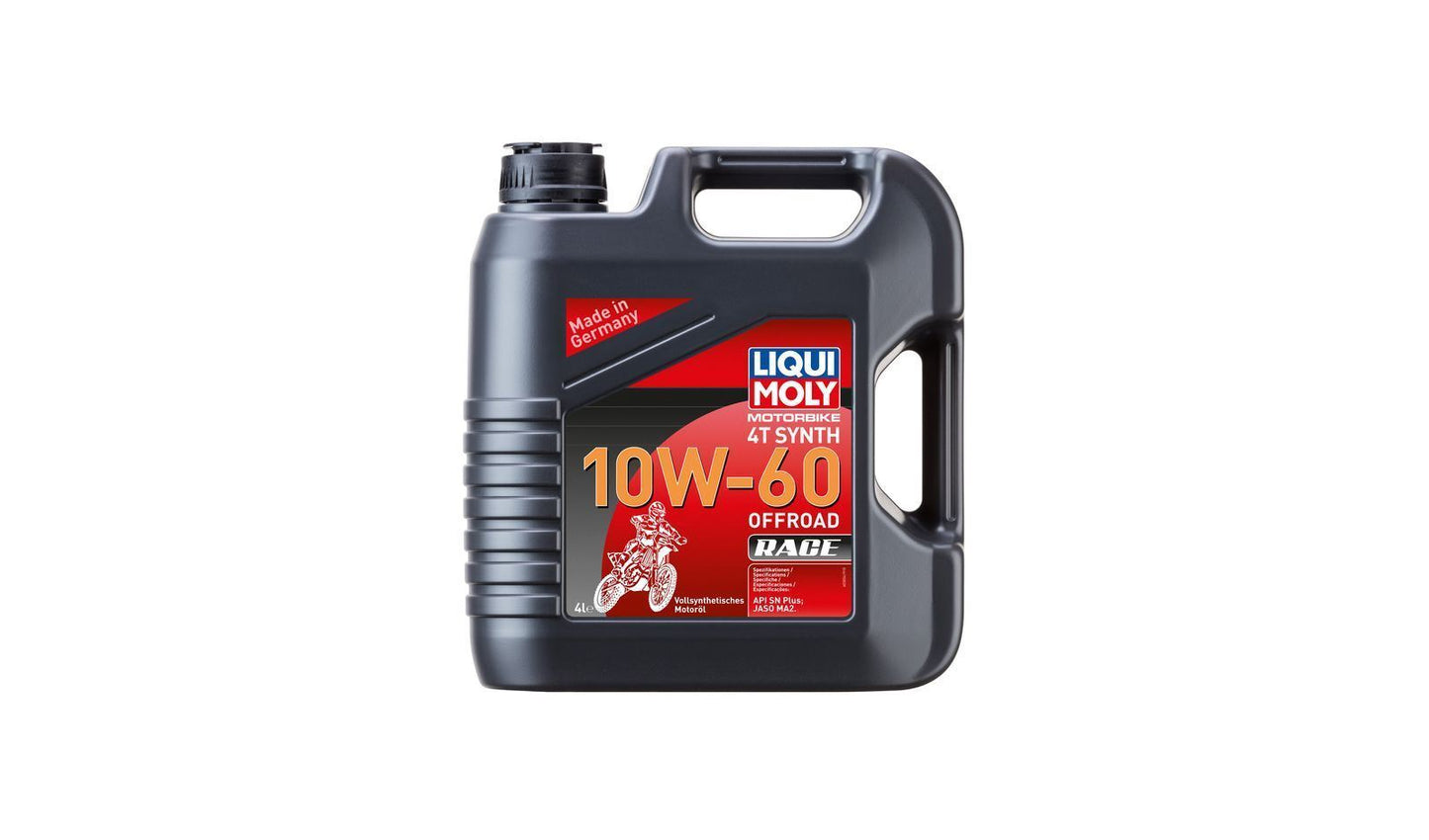 Liqui Moly 4T Motorbike Race 10w60 Off Road Fully Synthetic Oil 4 Litres