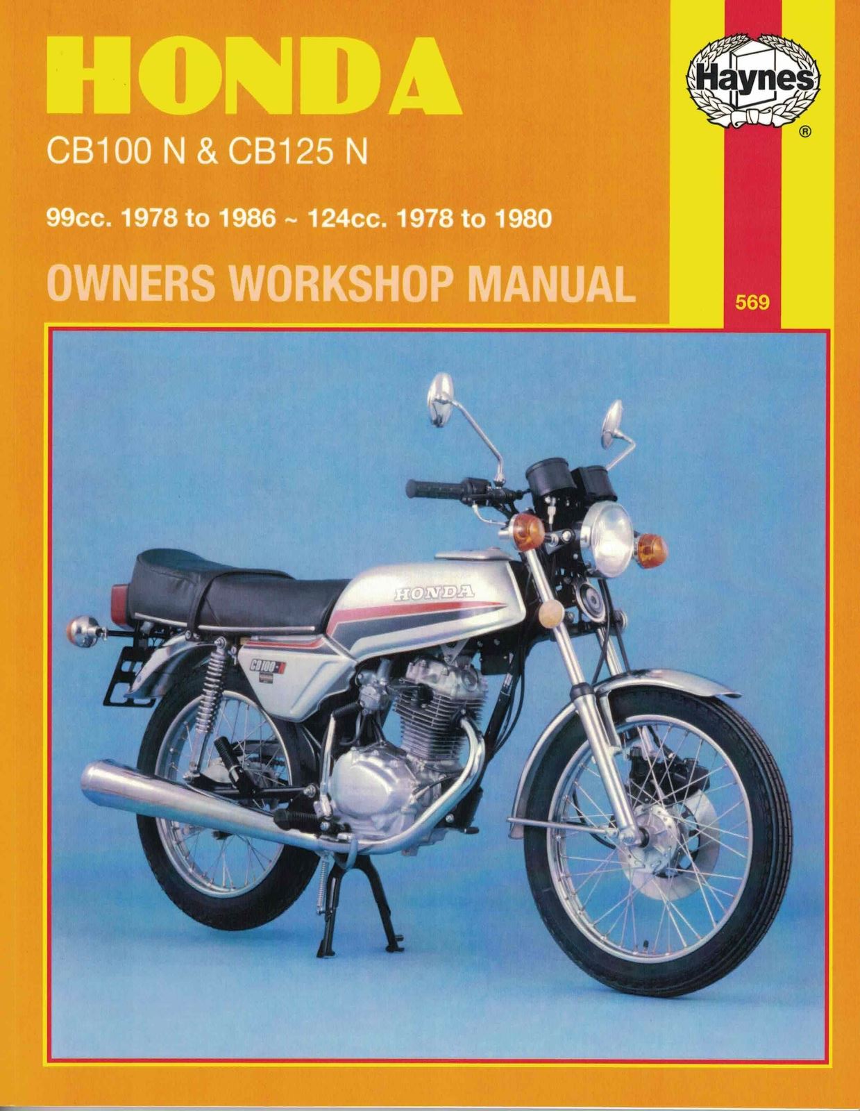 Haynes Manual For Honda CB100N & CB125N 1978-1986