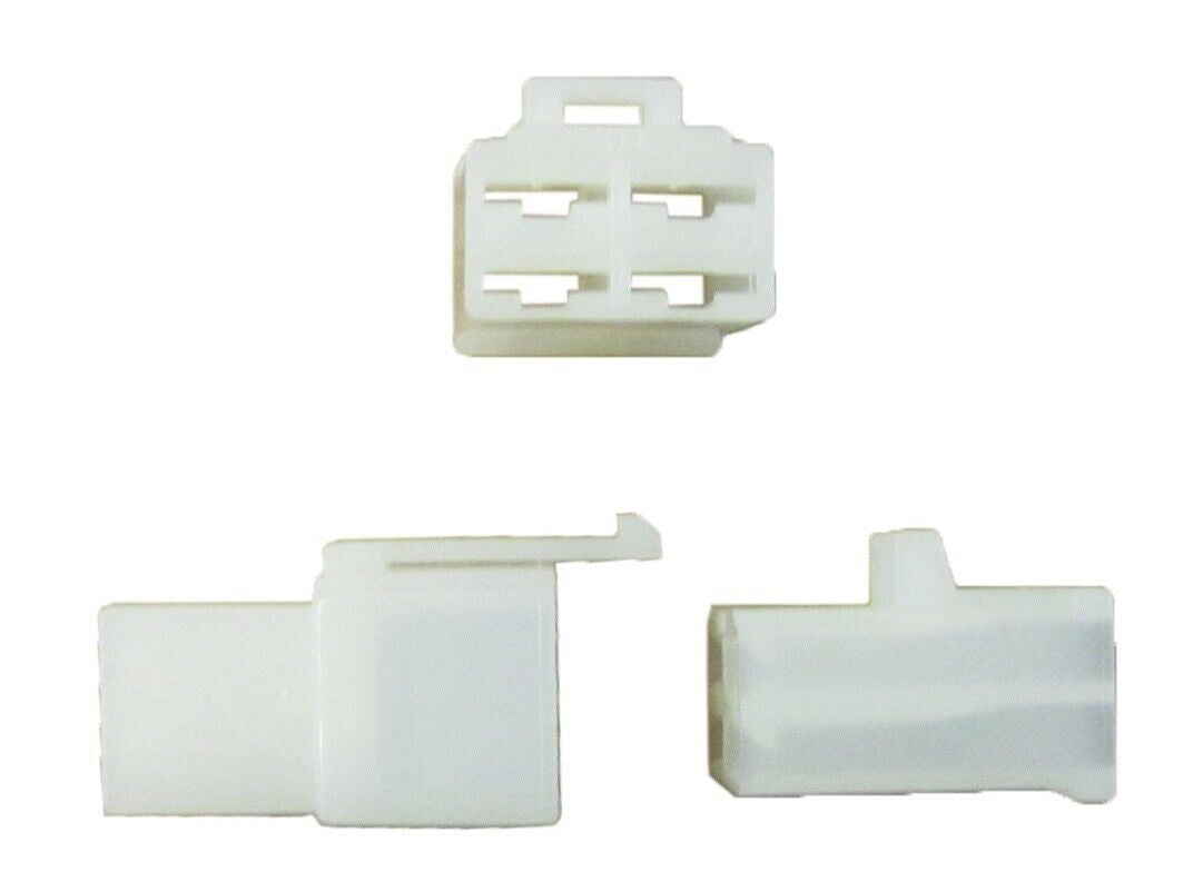 Plastic Connector 4 Pole Spade Male & Female Block(5 Pairs) (5Pairs)