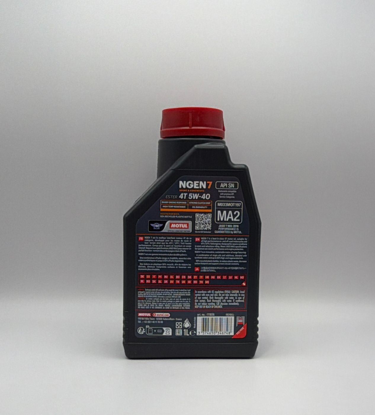 Motul NGEN 7 5w40 4T Next Generation High Performance Sustainable Ester Base Synthetic Blend (Upto 50% High Grade Regenerated Oils) API SP, JASO MA2 (2023) (12)