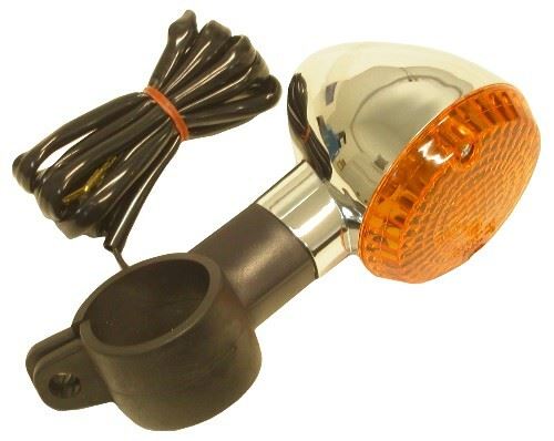 Indicator Kawasaki EN500 96-09 VN800,900,1500 Front Left Clamp On 35mm (Amber)