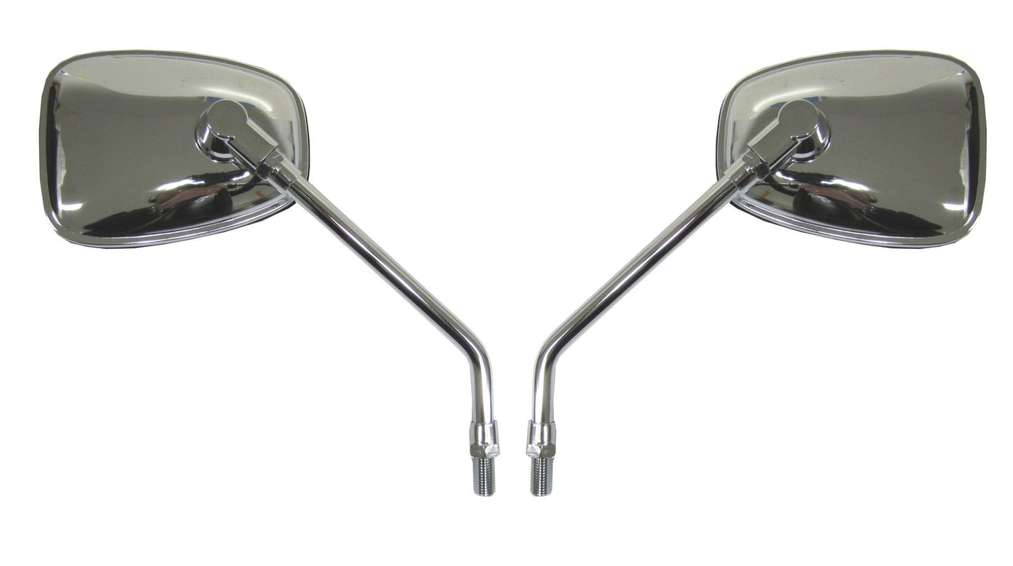 Mirrors 10mm Chrome Rectangle Left & Right