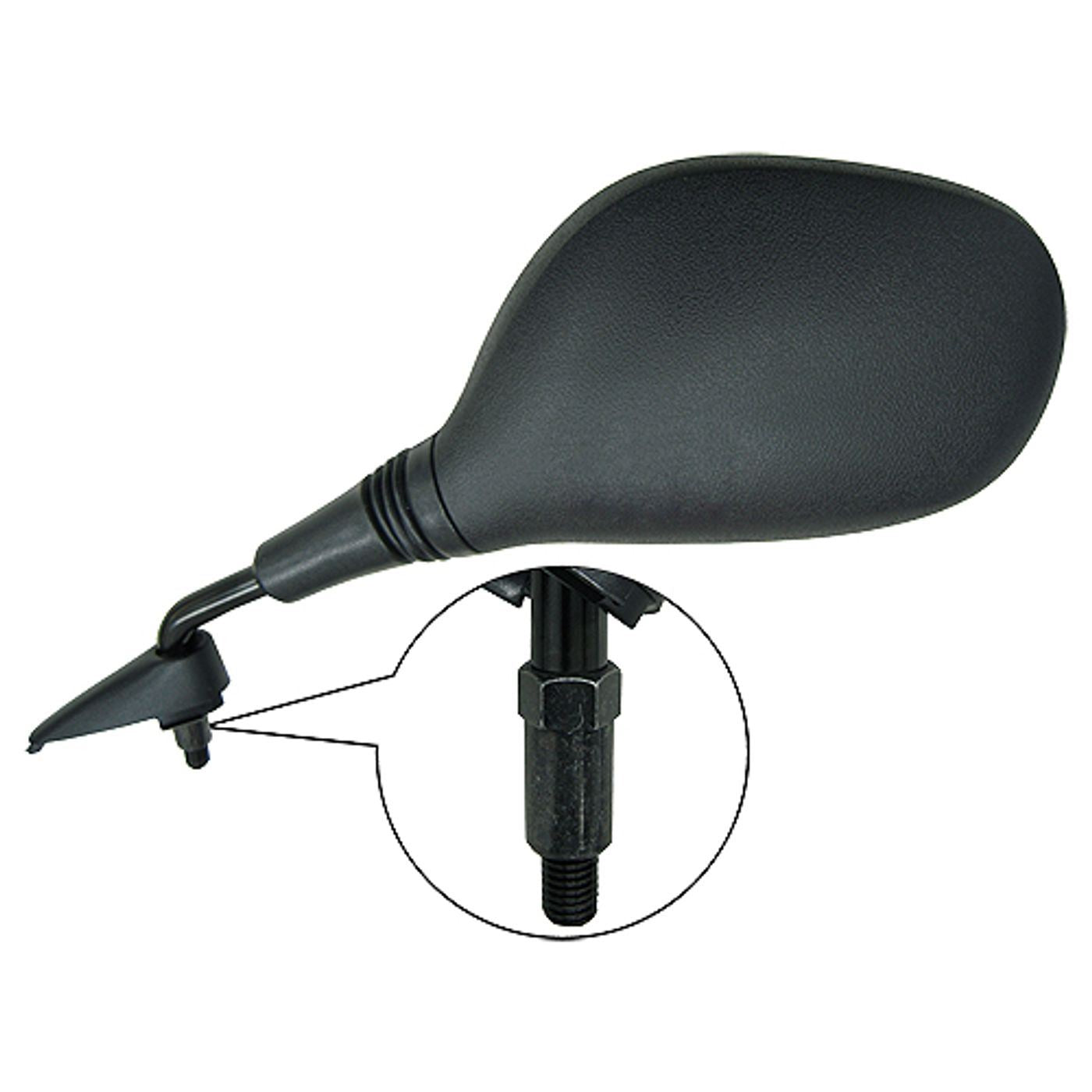 Mirror Left 8mm Black Yamaha YN50 Neo's 4T 09-15, 2018, YQ50 Aerox 2012 (E-Marked) OE Ref: 5C2-F6280-00