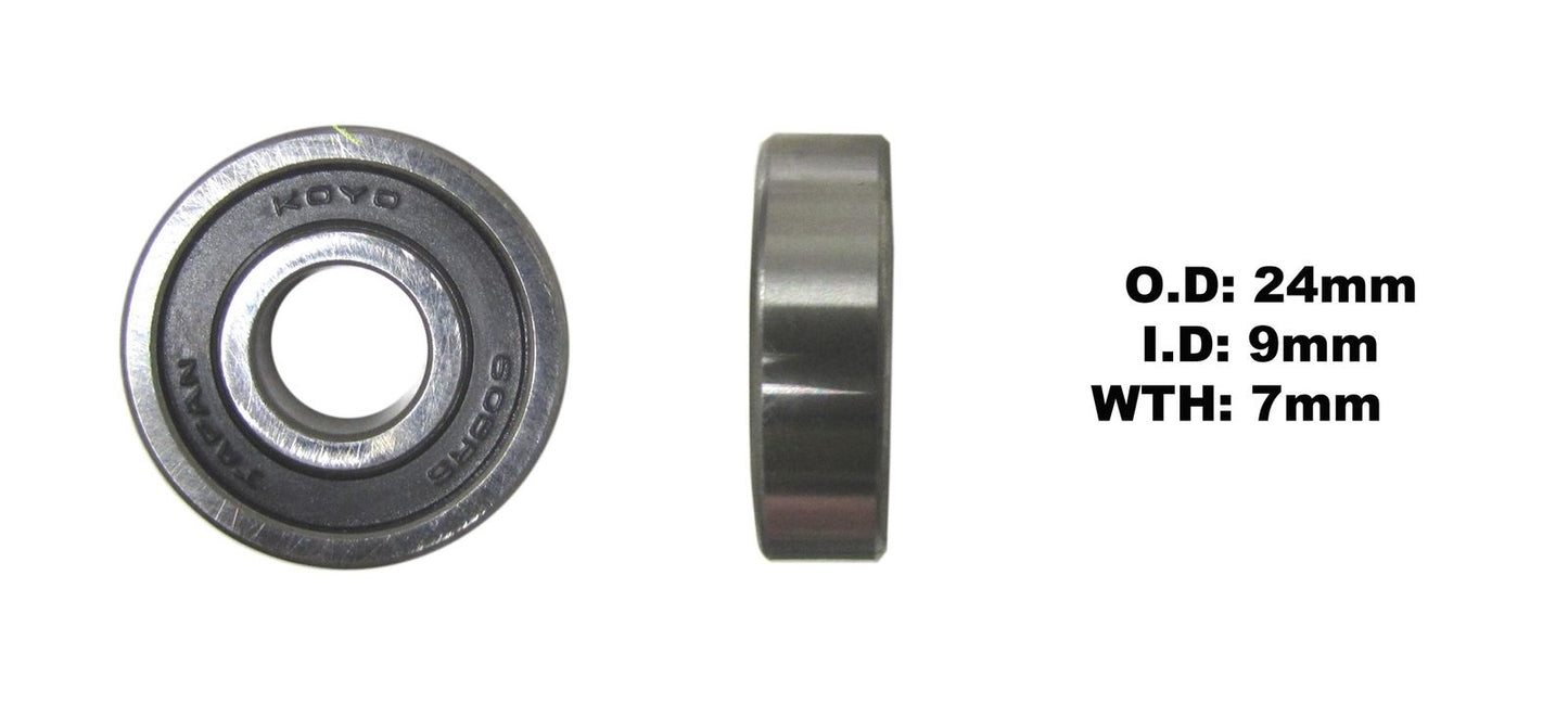 Bearing Koyo 609ZZ(I.D 9mm x O.D 24mm x W 7mm)