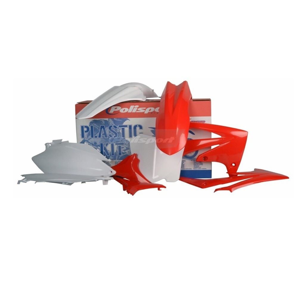POLISPORT PLASTIC KIT+FORK GUARDS HONDA CRF250R 11-13, CRF450R 11-12, OEM STYLE
