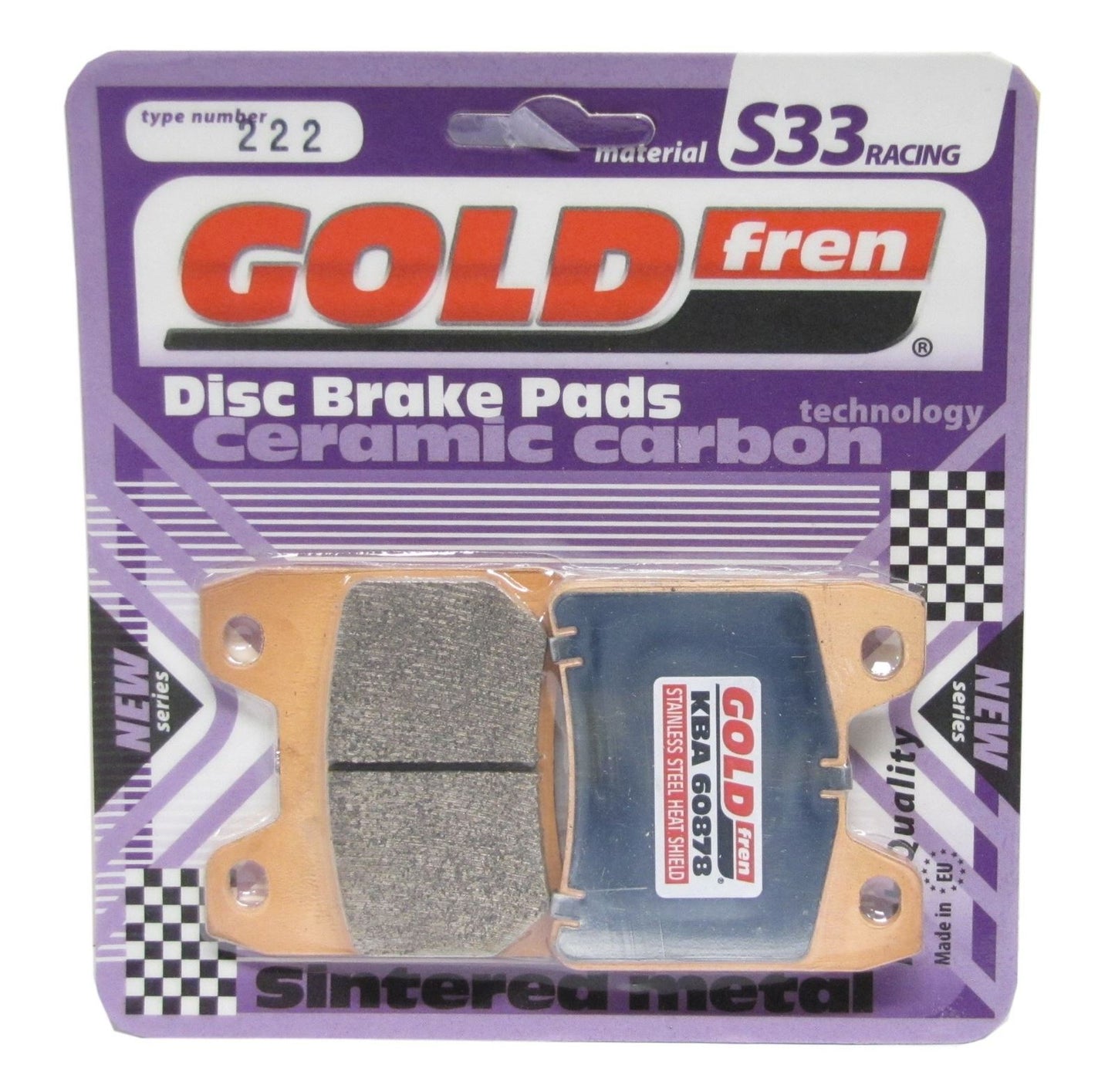 Goldfren Brake Pads S33-222, FA348, VD268, SBS770, FDB2150