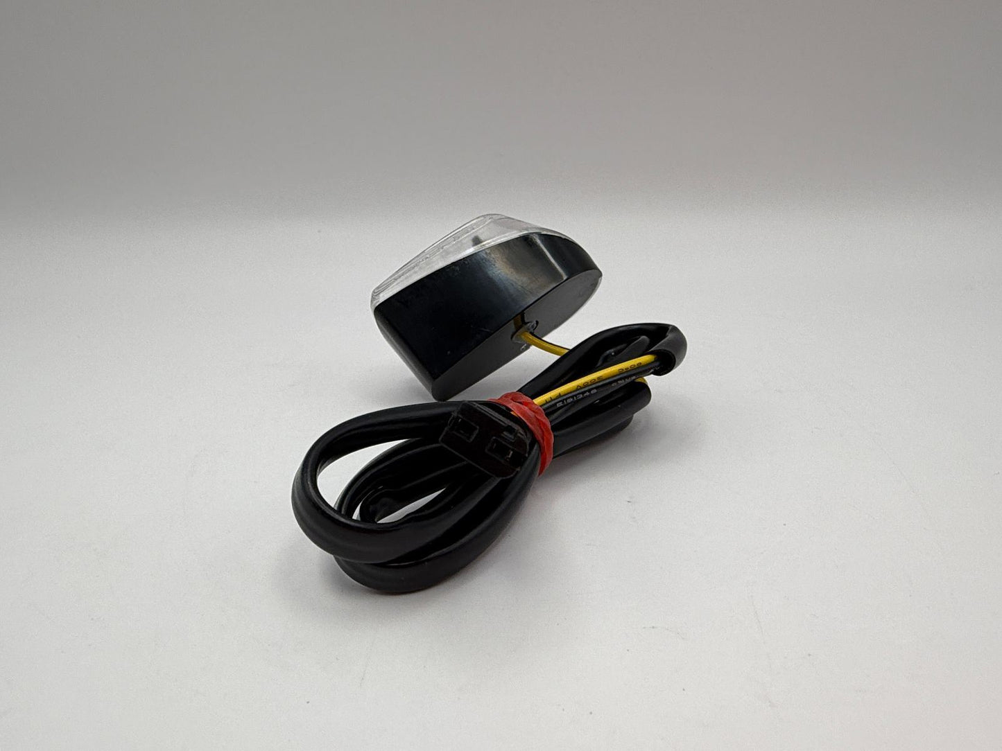 Indicator LED BMW S1000RR 2009-2014 (Replacement LED Fairing Indicators From Original Indicators) Left & Right (Black Base) (Clear Lens) Wire Length 55cm with BMW plug in 2 wire terminal