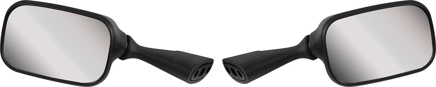 Mirrors Fairing Black Rectangle Suzuki GSX1300R 42mm Ctr