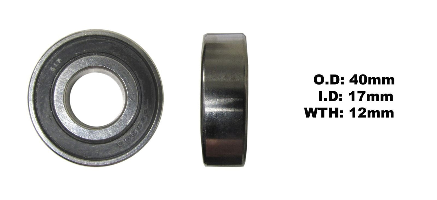 Bearing NTN 6203LLU(ID 17mm x OD 40mm x W 12mm)