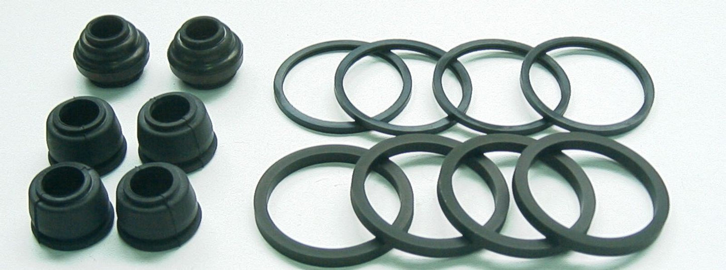 TourMax Brake Caliper Seal Rebuild Kit Front Honda CX500C 82, GL500 81-82, VF500F 84-86, CB650SC 83-85, GL650 Silverwing 83, VF700 Magna 84-86, CB750F 82, VF750 82-83, CB900F 81-82, CBX1000 81-82, CB1100F 83, GL1100 82, VT1100C Shadow 85-86