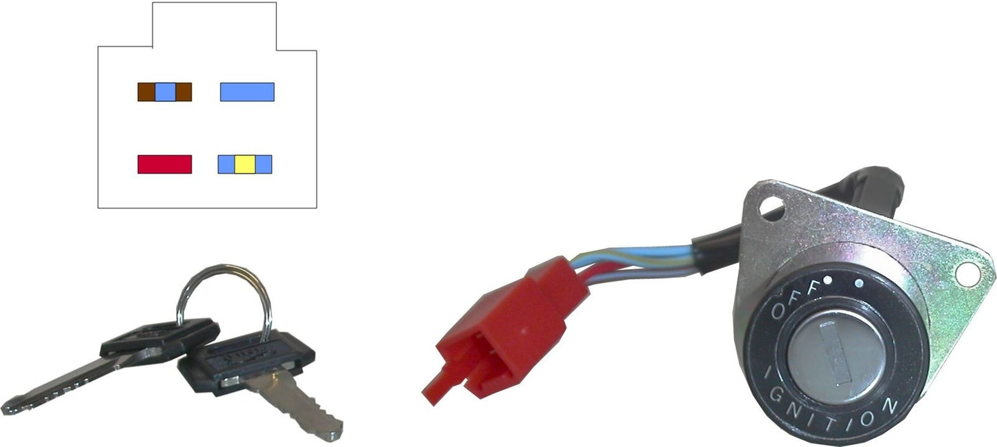 Ignition Switch Yamaha SR125 97-98 (4 Wires)