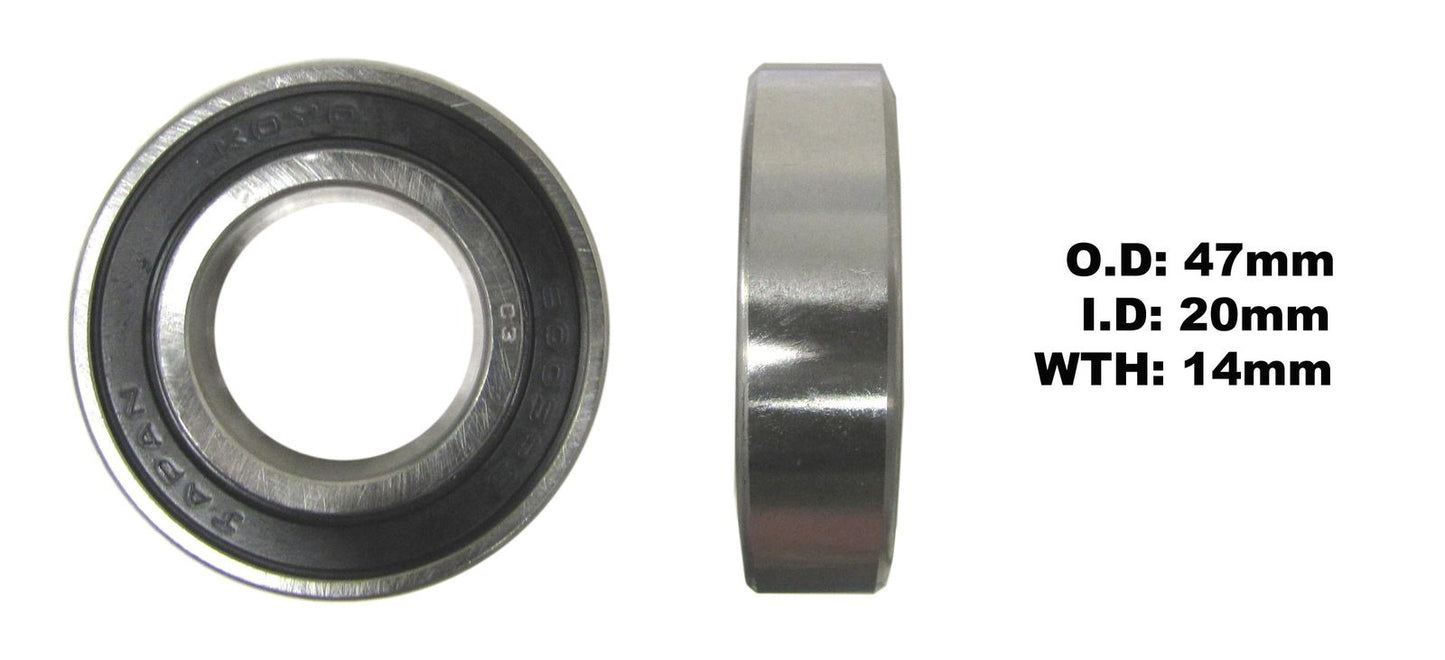 Koyo Bearing 6005-2RS-C3 (ID:25mm x OD:47mm x W:12mm)