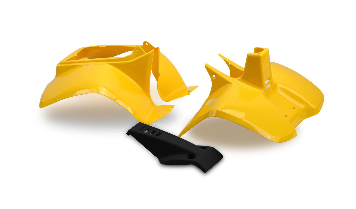 Plastics Set For Suzuki LT50 Yellow Front, Rear Fender Bodywork Panels Nose Cone