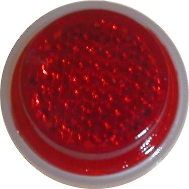 Reflector Red Round 10 x Stick-on OD 20mm
