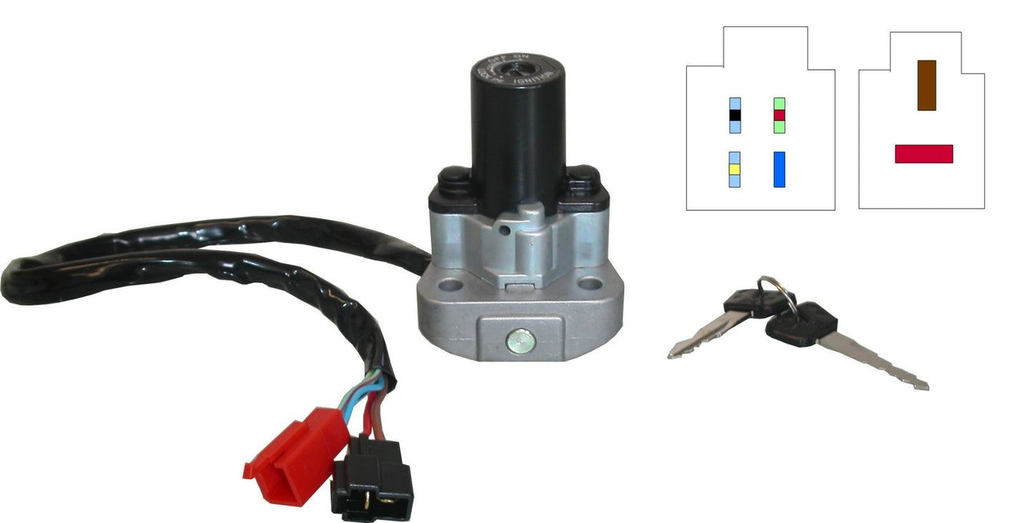 Ignition Switch Yamaha XJ600 Diversion, YZF600R 96-02 (6 Wires )