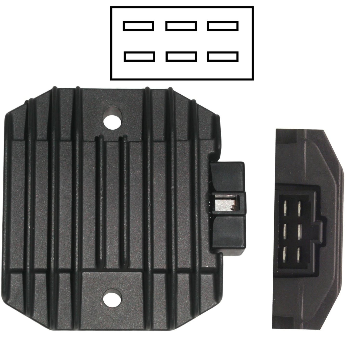 TourMax Regulator/Rectifier Kawasaki ZZR, ZL, GPX600 6 Pins SH650A-12 OE Ref: 21066-1089