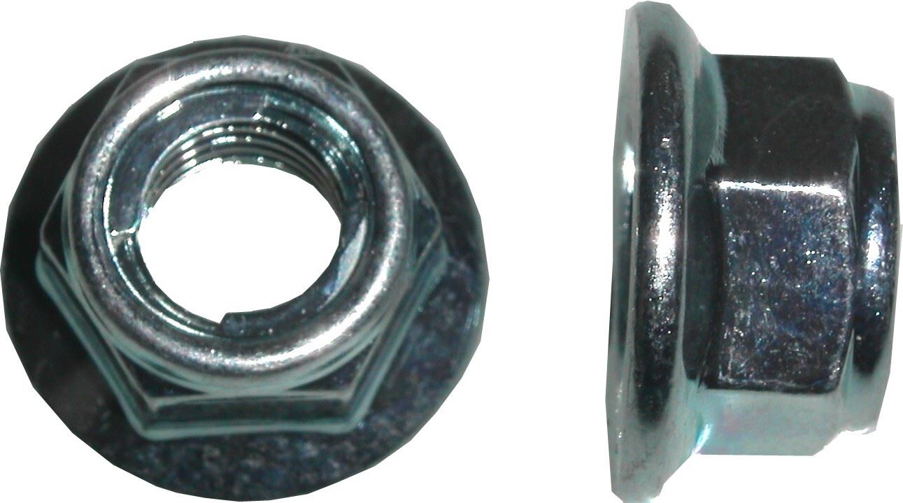 Nuts Flange Metal Locking 10mm Thread Uses 14mm Spanner(Pitc