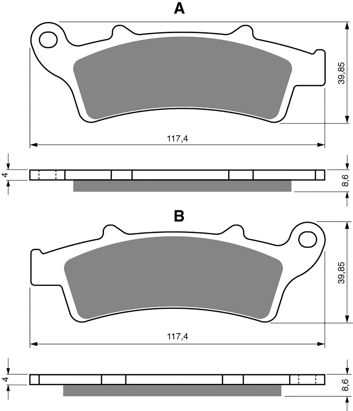 Goldfren Brake Pads AD193, FA324, VD9017, SBS761, FDB2105