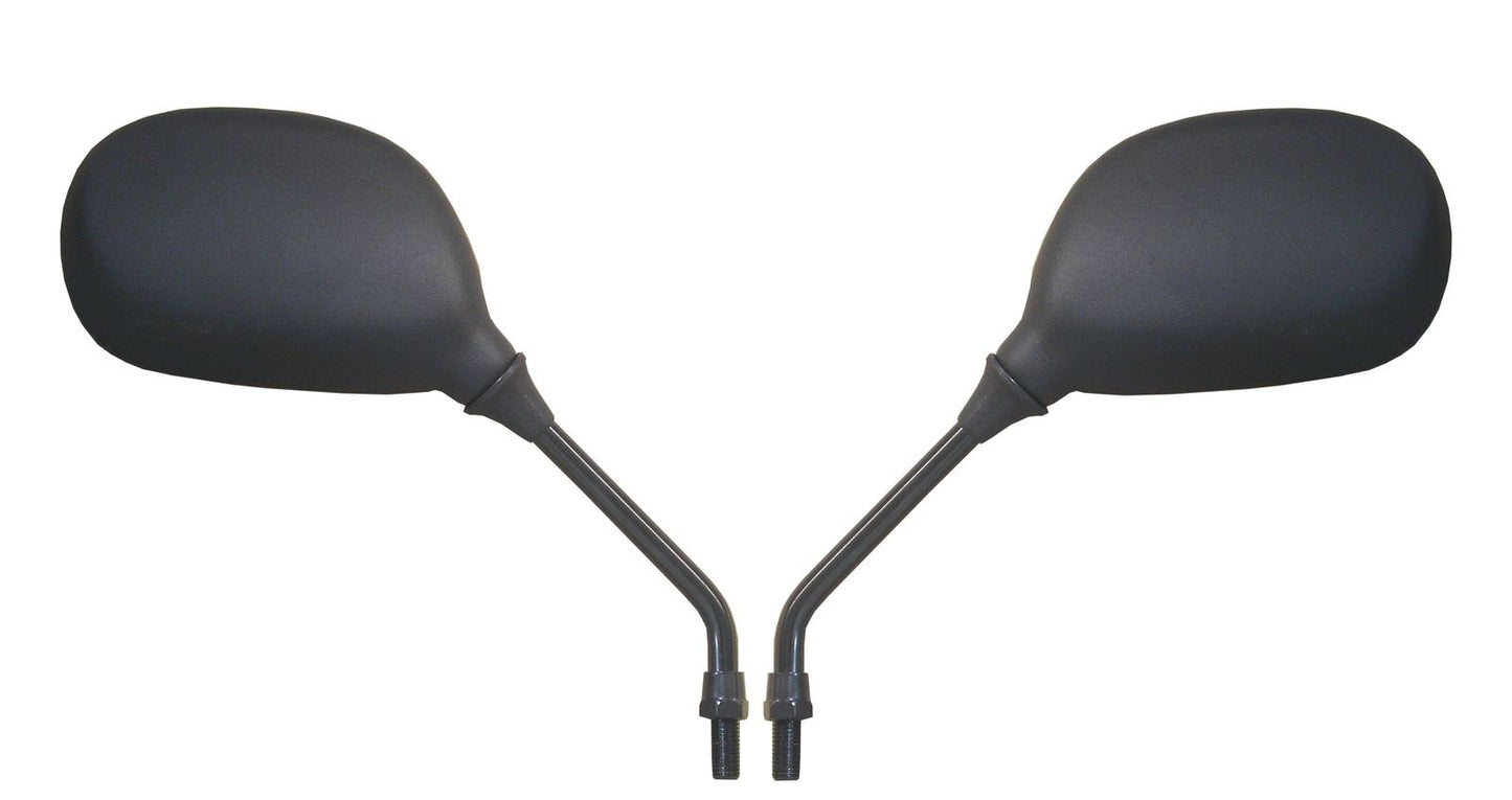 Mirrors 10mm Black Rectangle Left & Right Yamaha YBR125