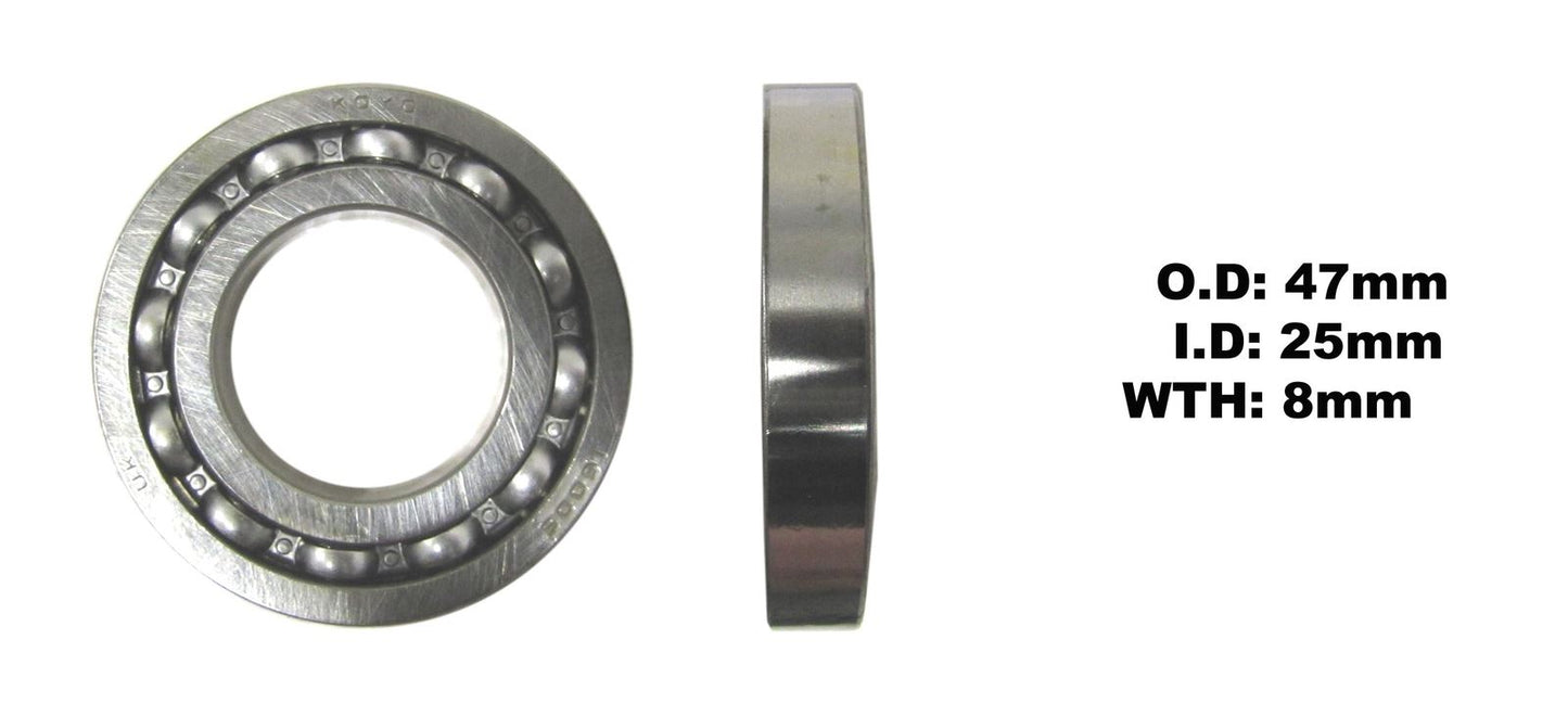Koyo Bearing 16005 (ID:25mm x OD:47mm x W:8mm)