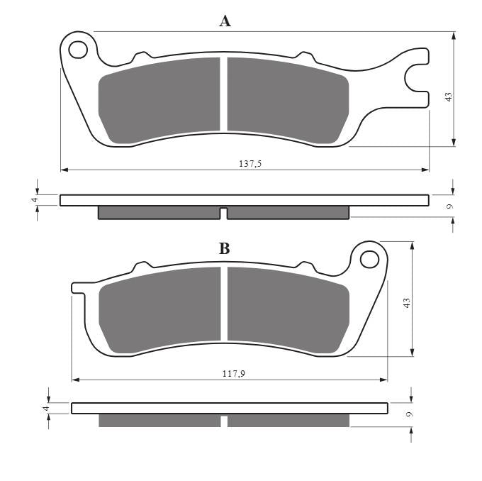 Goldfren AD429 Lexmoto Viper 125 2021, AJS Cadwell 125 2019