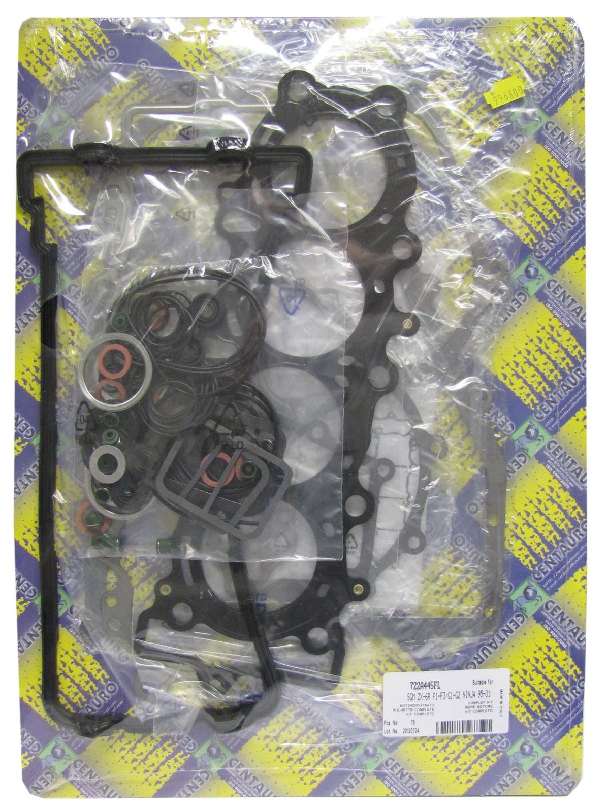 Centauro Full Gasket Set Kawasaki ZX-6R F1-3,ZX6R G1-2,J1-2 95-02, ZZR600 (US Model) 05-08