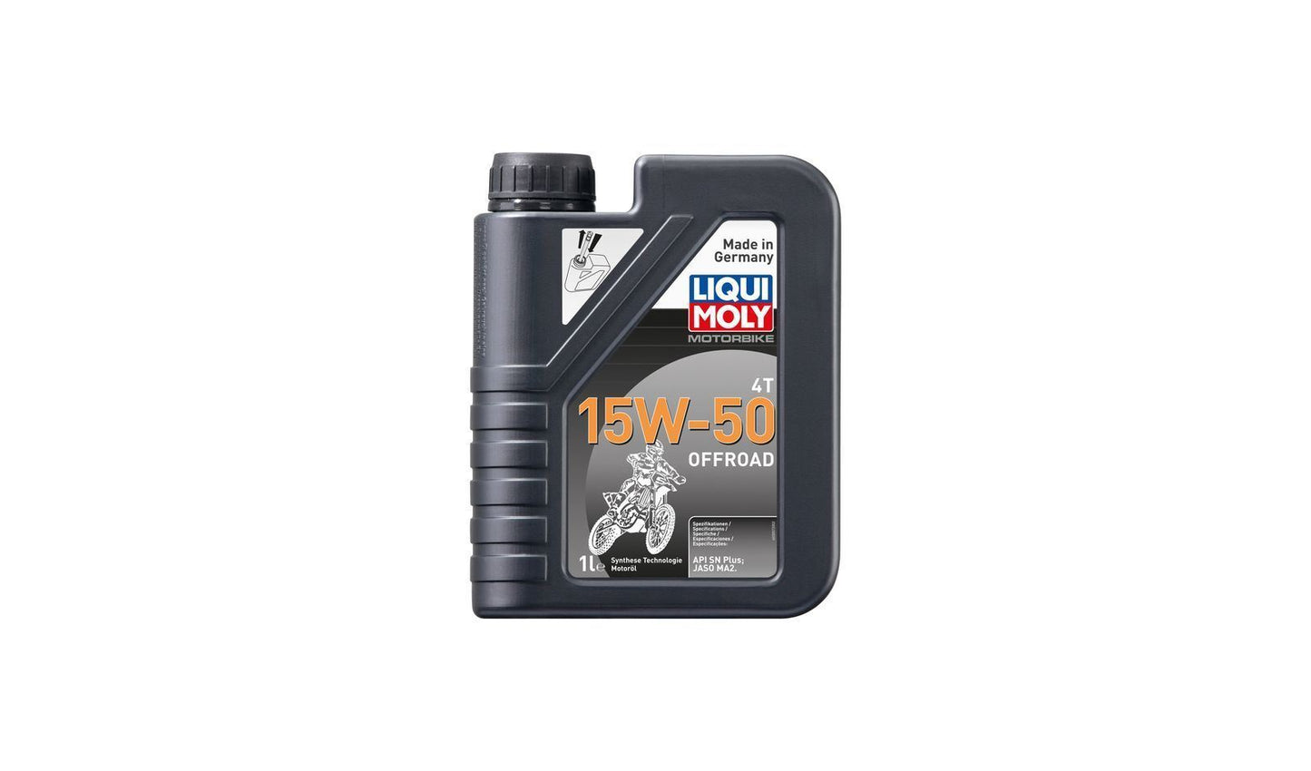 Liqui Moly 4T Motorbike 15w50 Off Road Synthetic Technology Oil 1 Litre