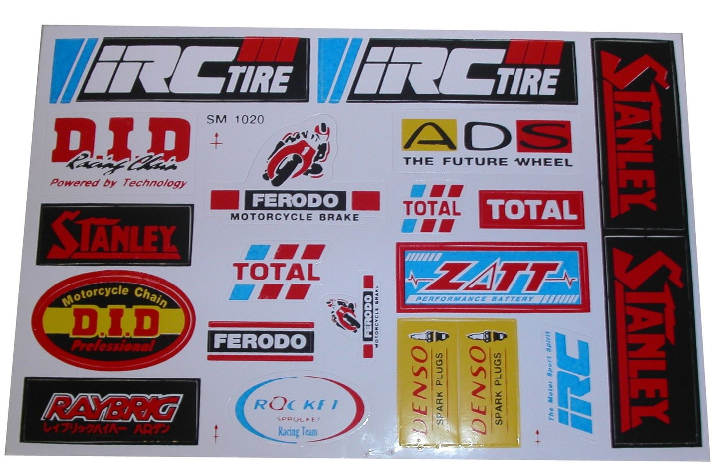 Stickers Assorted Small DID, Stanley, Total, Ferodo, Denso, ADS (Per 5)