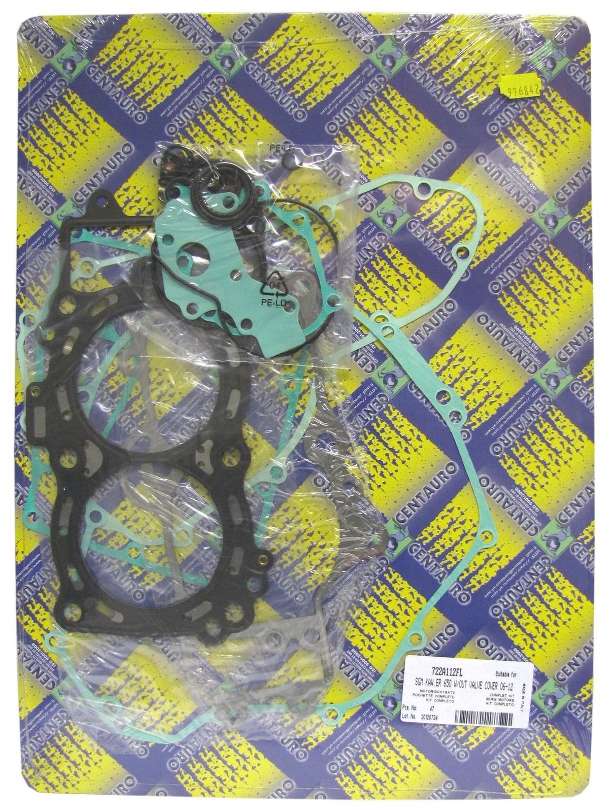 Centauro Full Gasket Set Kawasaki ER-6F,ER-6N 2006-2010, KLE650 2007-2010