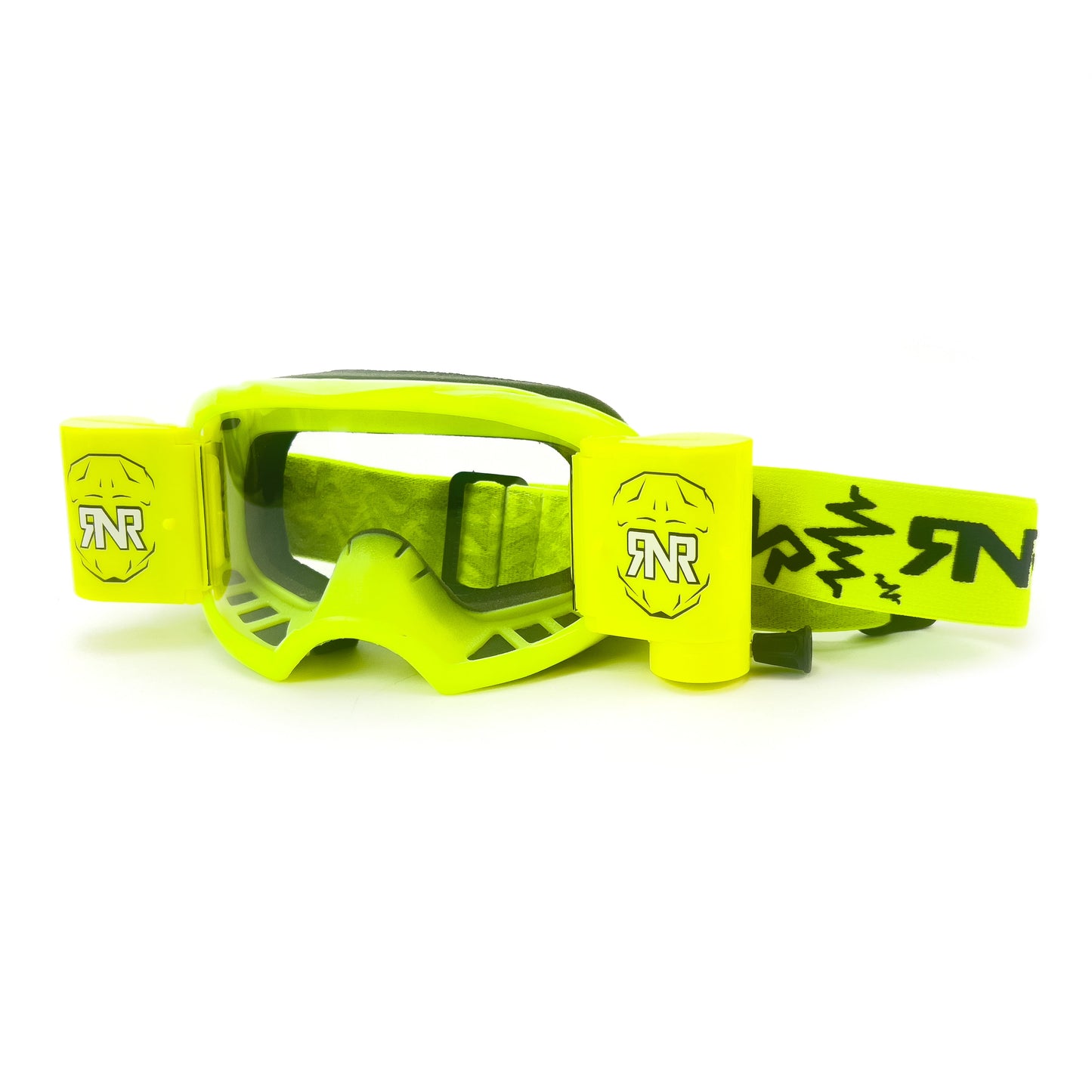 RNR COLOSSUS WVS 48mm, NEON YELLOW GOGGLE, WIDE VISION, GXX68, ROLL & TEAR OFF