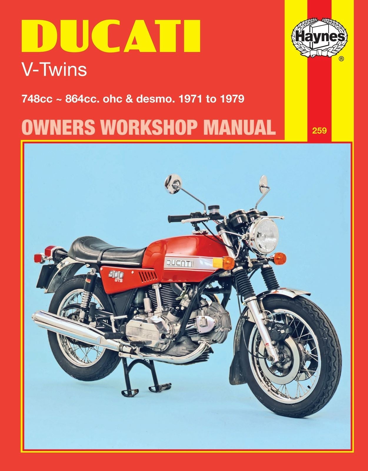 Haynes Manual For Ducati V-Twins 750 & 850 OHC & Desmo 1971-1979