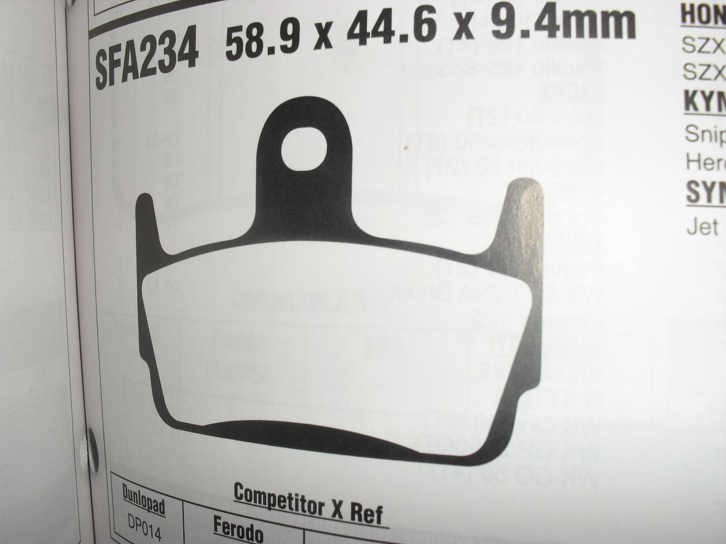 EBC FA 234 Motorcycle Brake Pads Limited Stock!!