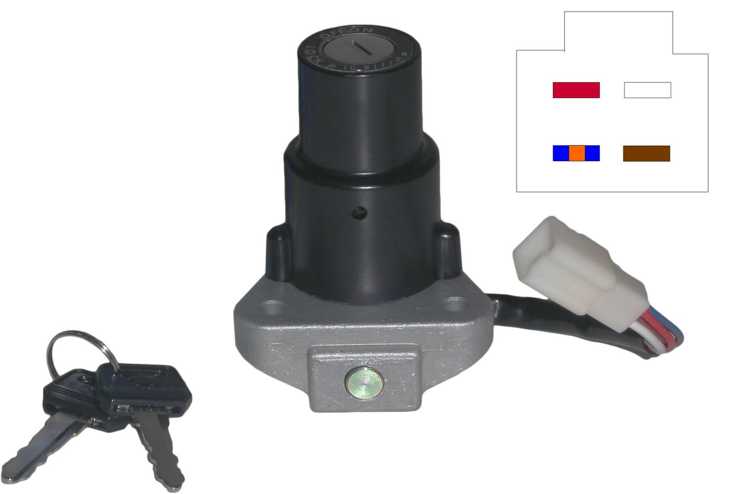 Ignition Switch Kawasaki Z200, Z250 Twin 78-83 (4 Wires)