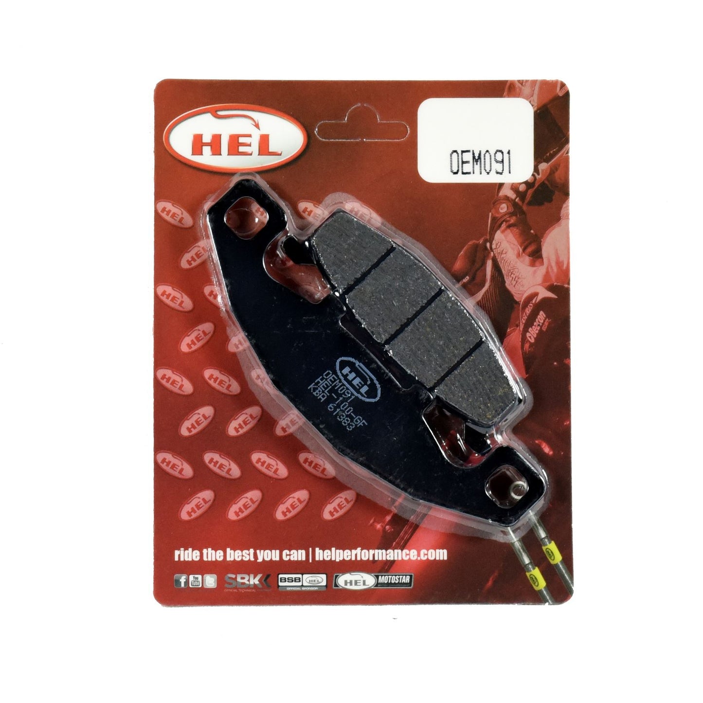 Hel Brake Pad OEM091,AD013,FA129 for Sports,Touring,Commuting