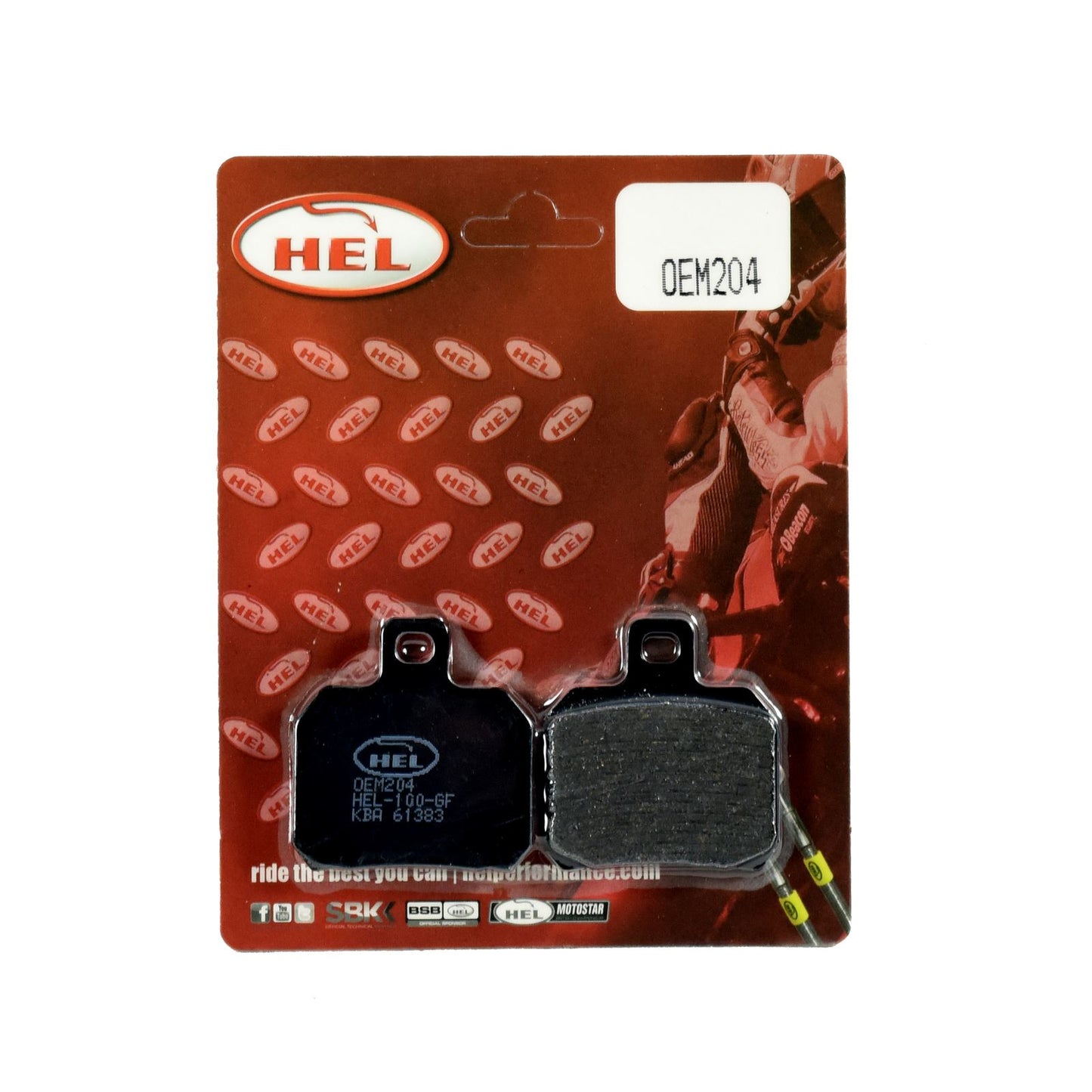 Hel Brake Pad OEM204,AD152,FA266 for Sports,Touring,Commuting