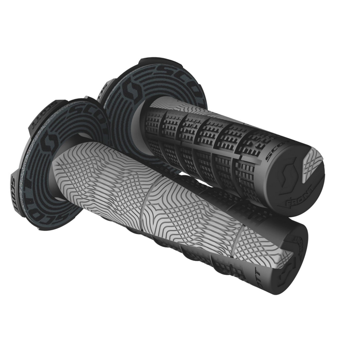 SCOTT MX DEUCE GRIPS 22/25mm, White/Grey
