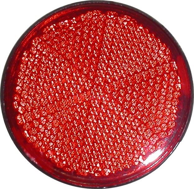 Reflector Red Round Stick-on OD 66mm (Per 10)