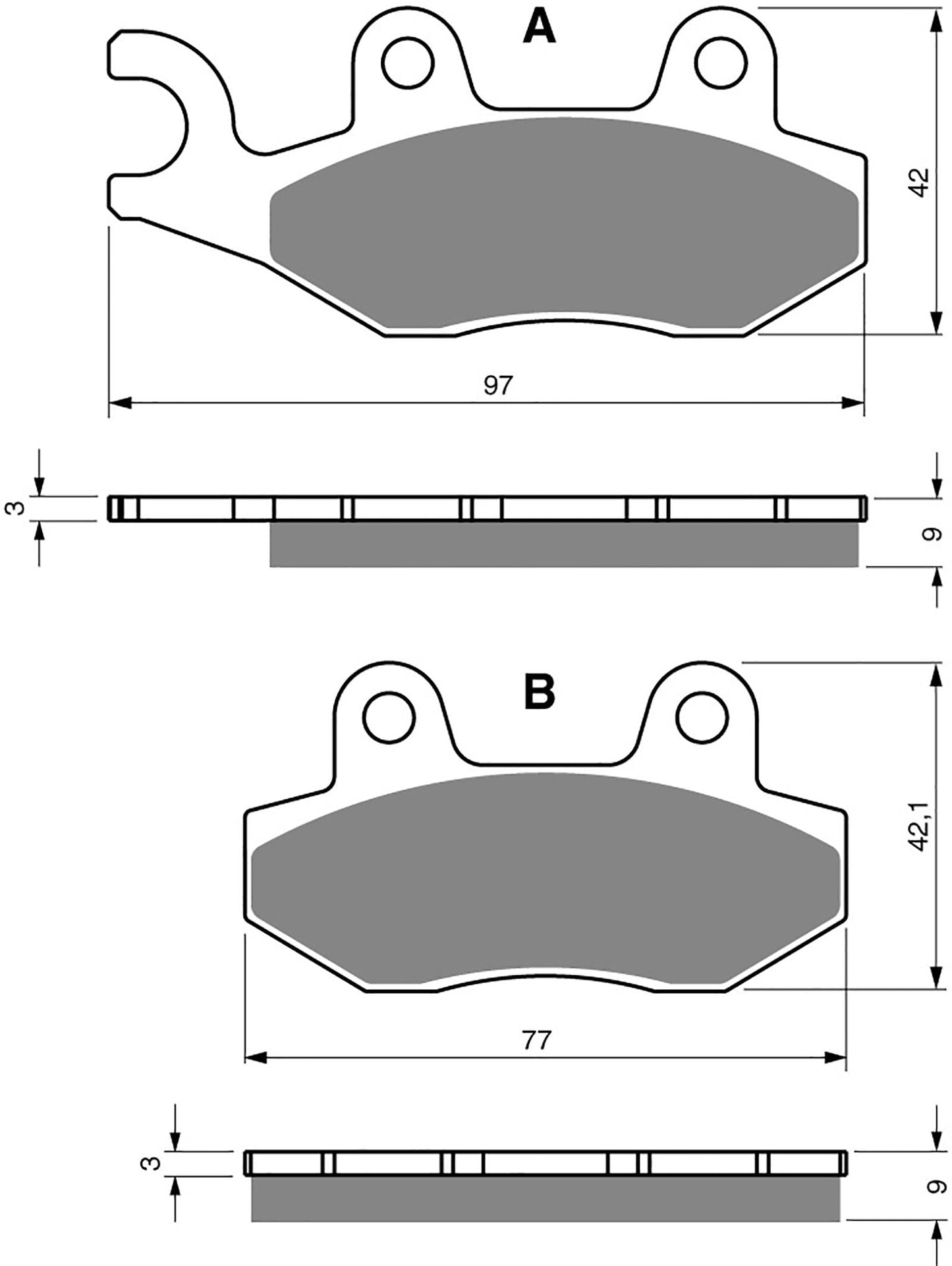 Goldfren Brake Pads S33-334, FA228