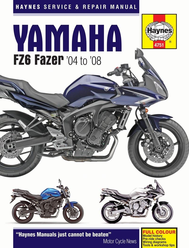 Haynes Manual Yamaha FZ-6S, FZ6-N 04 -08