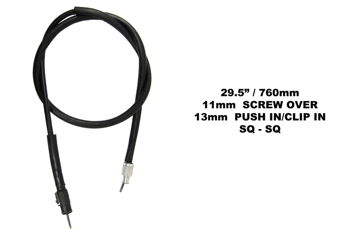 Speedo Cable Honda 750mm Long (Push In With a Clip)