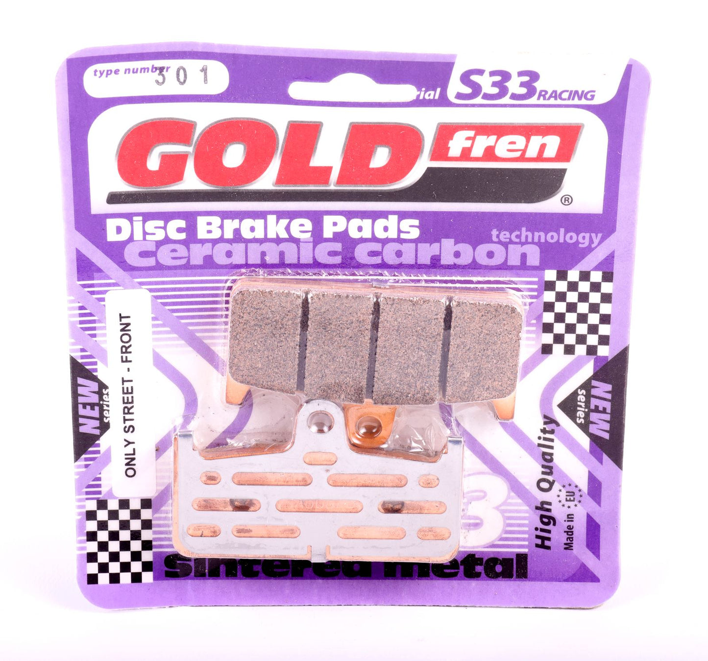 Goldfren Brake Pads S33-301 as fitted to Goldfren Brake Pads CP005 Monoblock