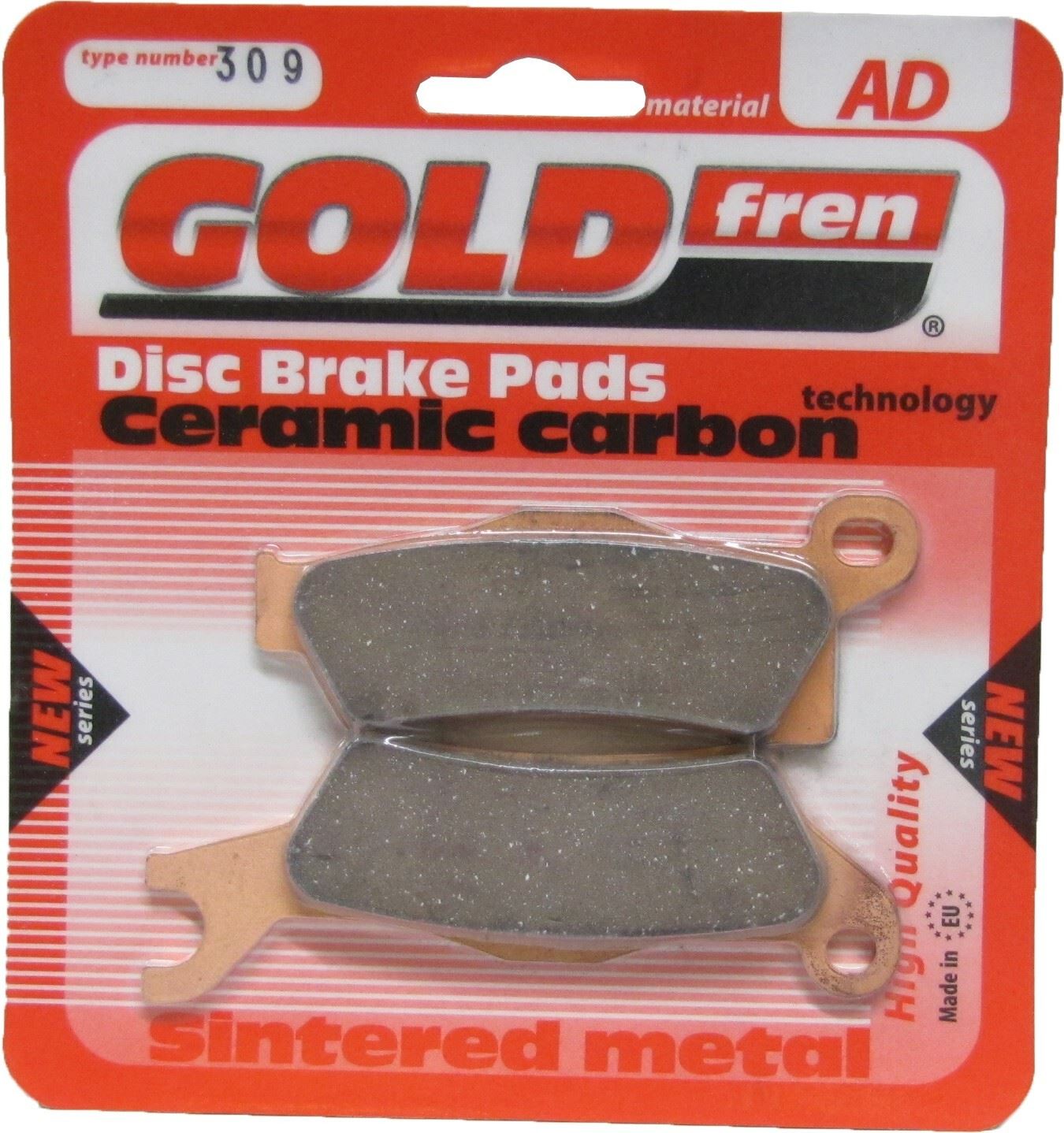 Goldfren Brake Pads AD309, FA618 as fitted to Can Ams
